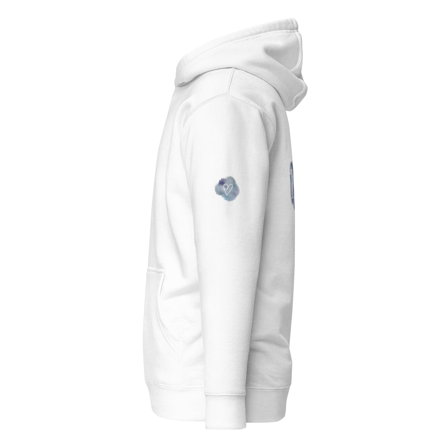 Kapuzenpullover "PAPA" im Aquarelldesign