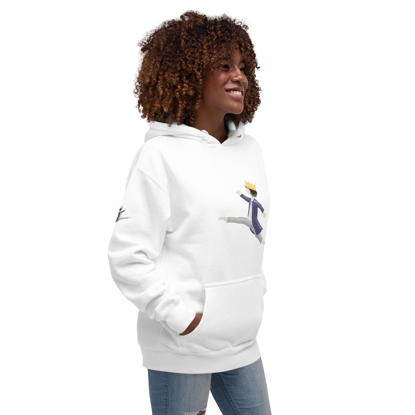 Unisex-Kapuzenpullover "Königssprung"