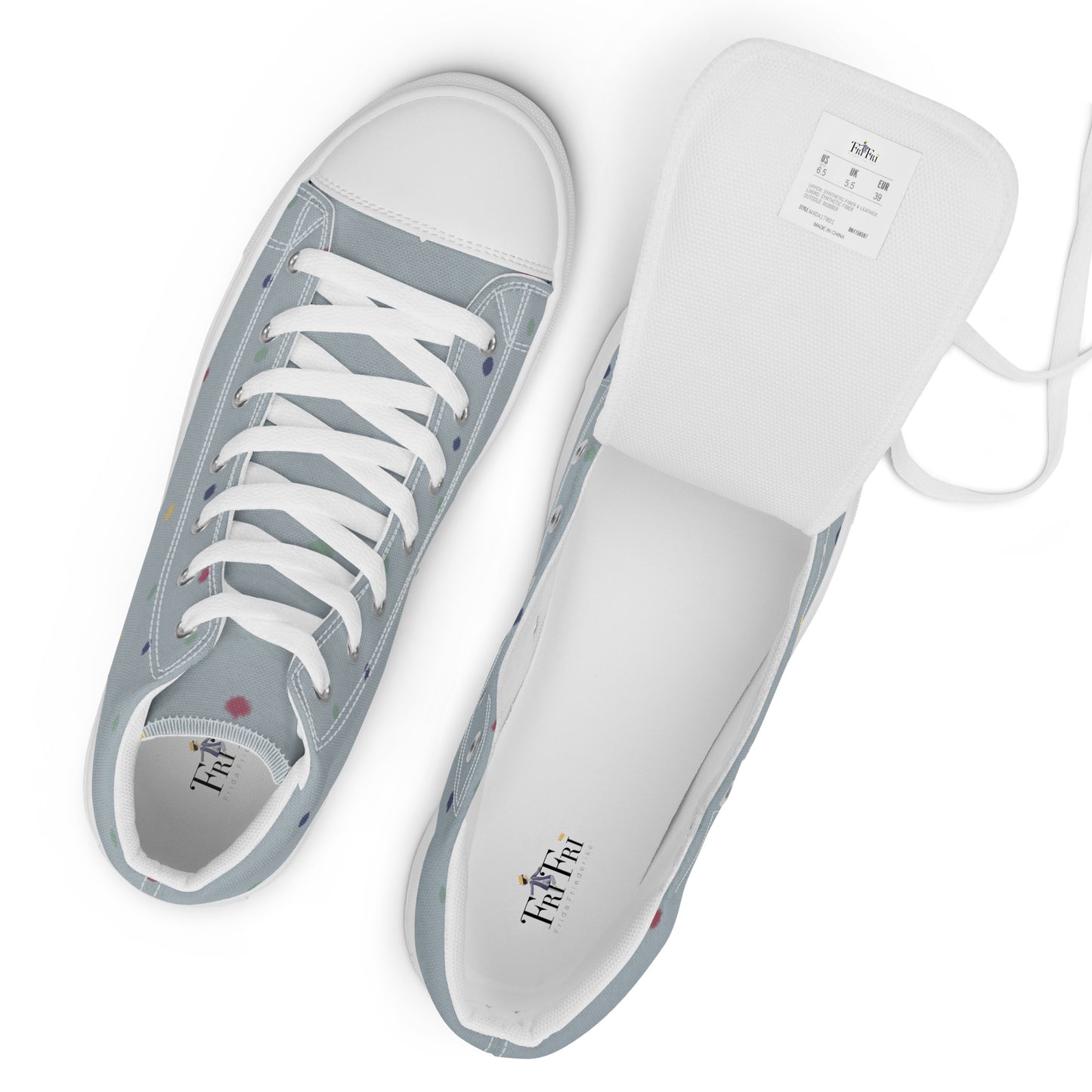 Canvas Schuhe für Damen "Punktedesign mit Zwergenillustration"
