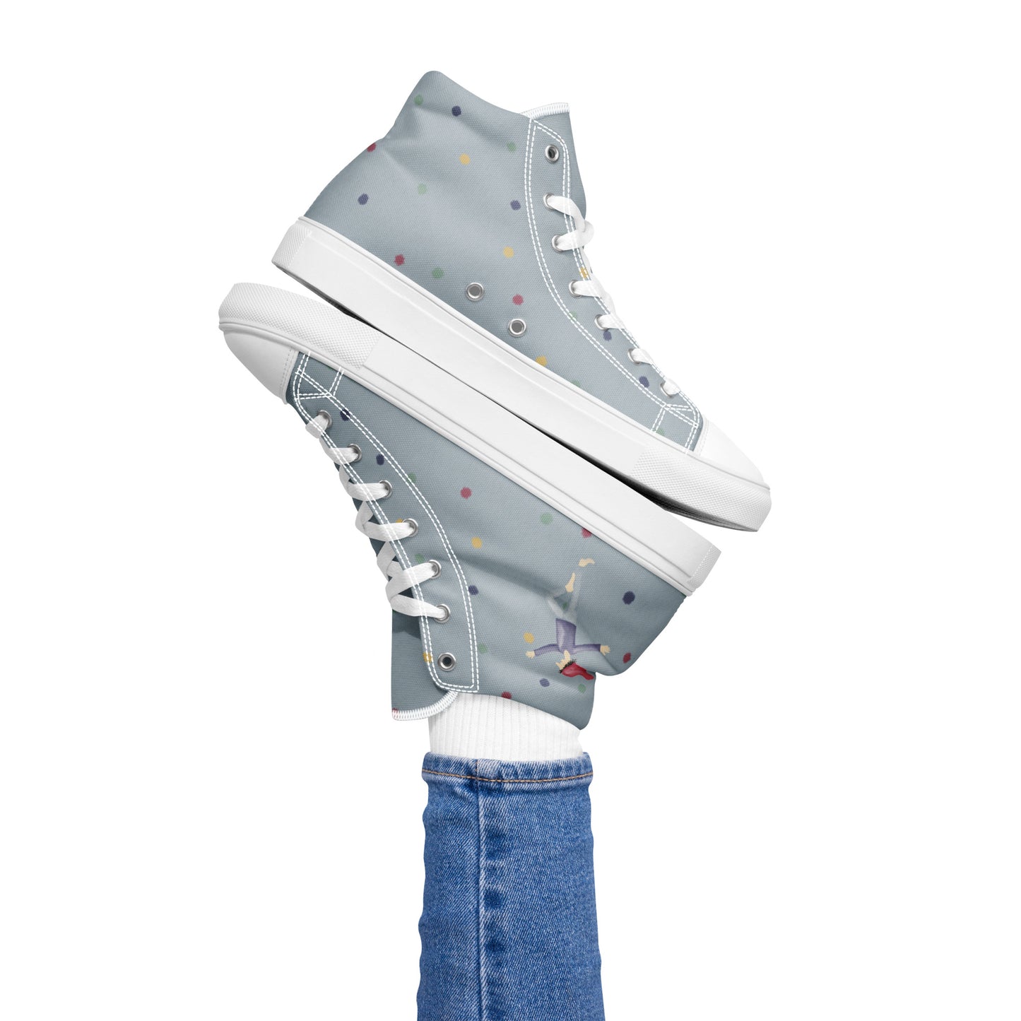 Canvas Schuhe für Damen "Punktedesign mit Zwergenillustration"