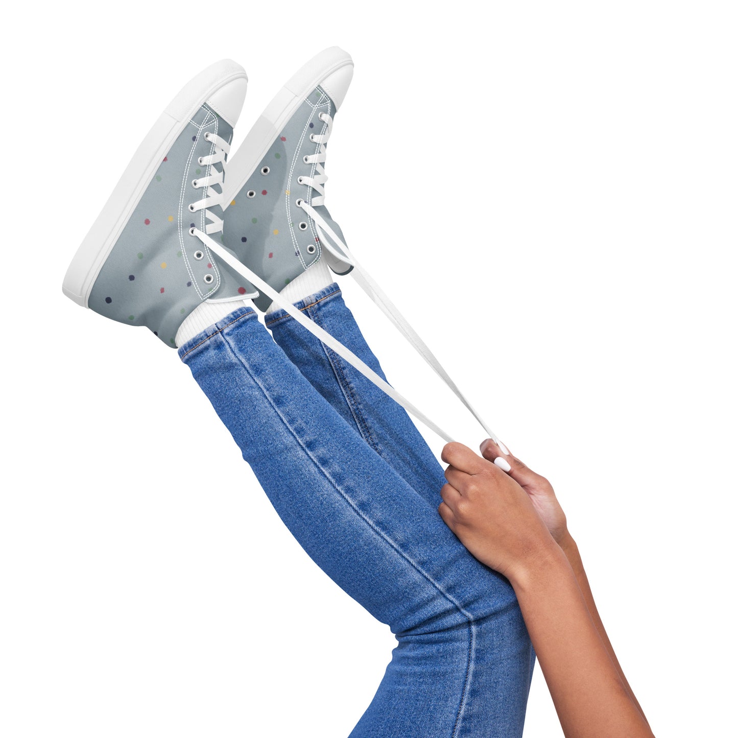 Canvas Schuhe für Damen "Punktedesign mit Zwergenillustration"