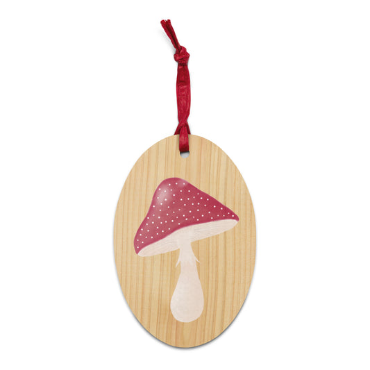 Geschenkanhänger "Glückspilz" aus Holz