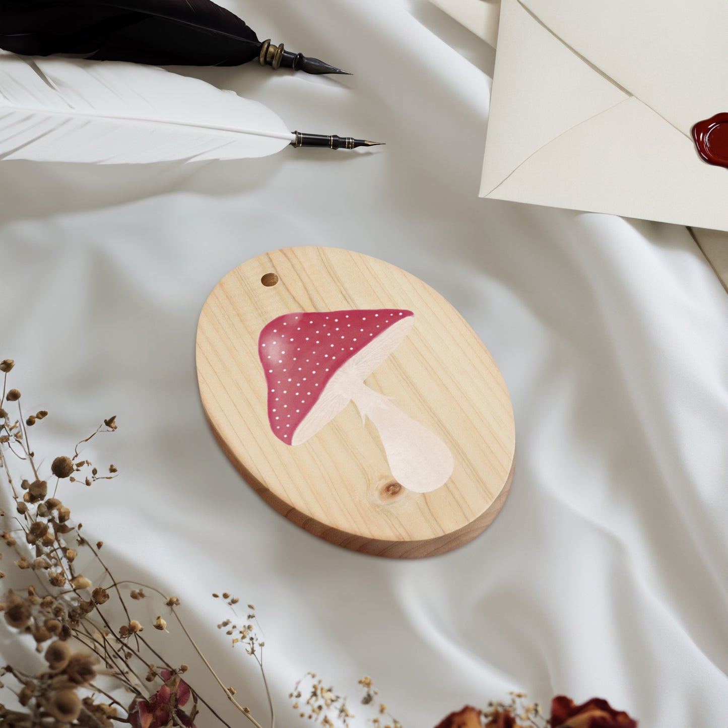 Geschenkanhänger "Glückspilz" aus Holz