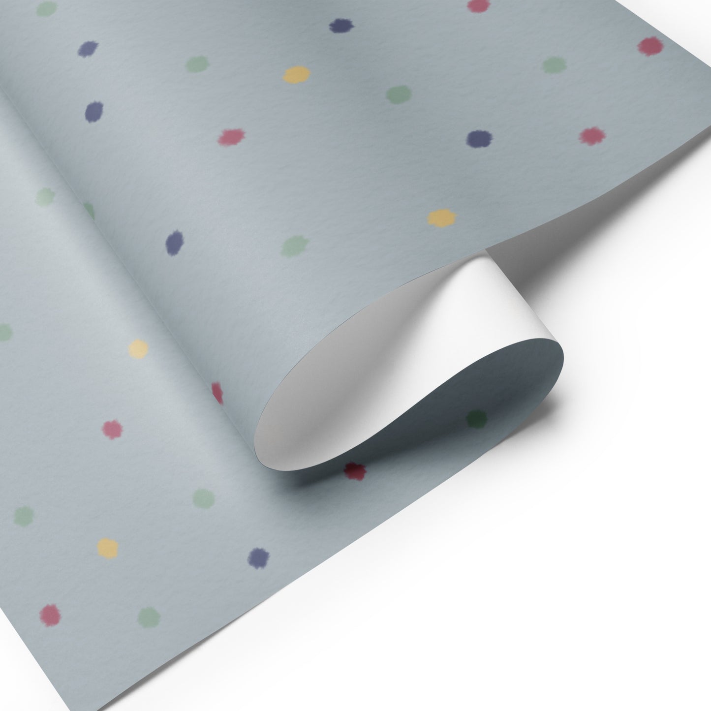 Geschenkpapier 3 Bögen "Punkte & Zwerge"