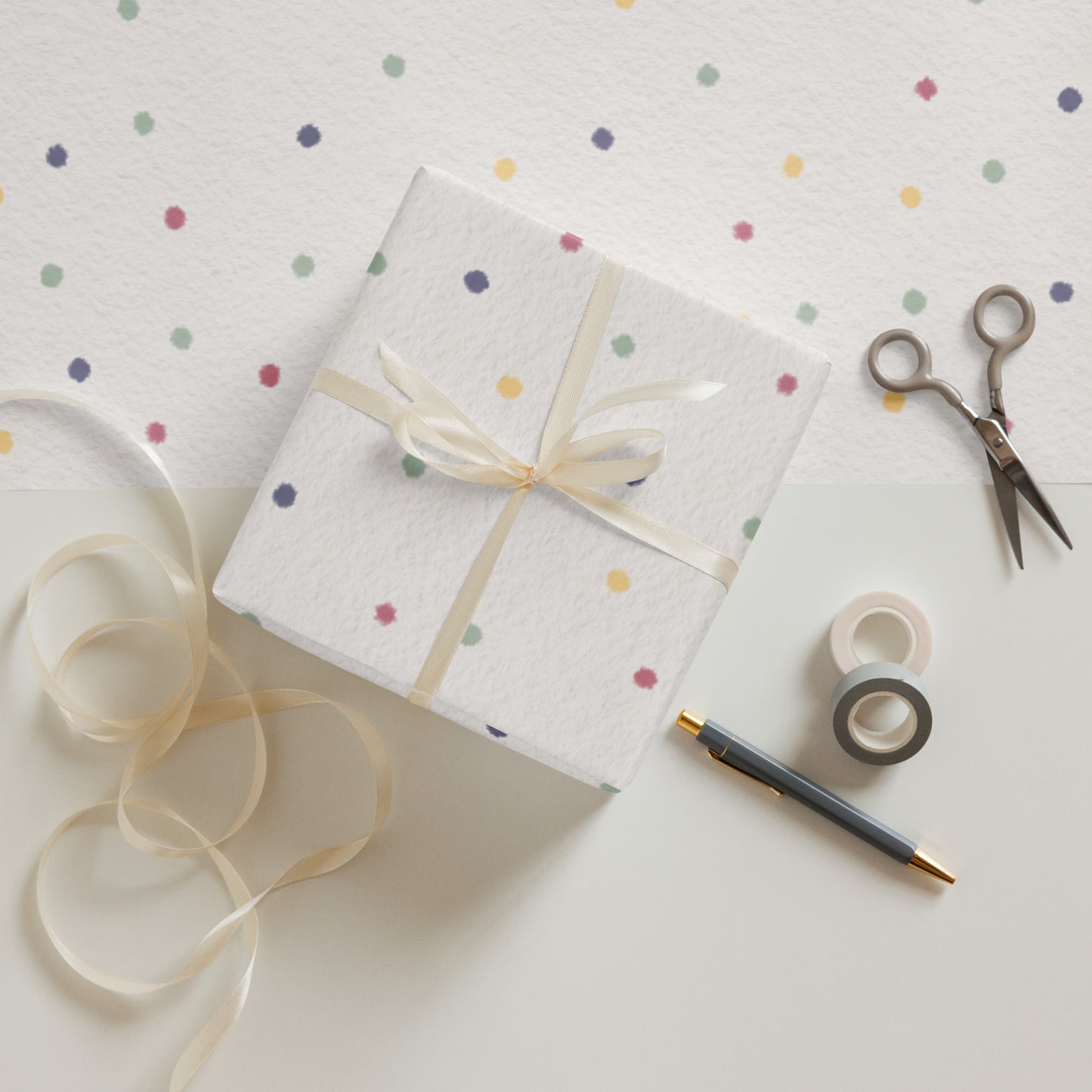 Geschenkpapier 3 Bögen "Zwergenalphabet"