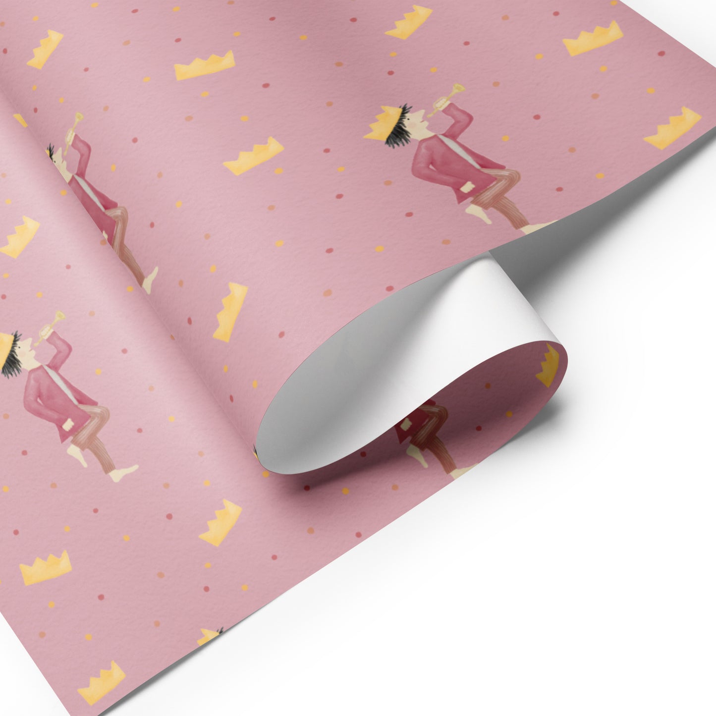 Geschenkpapier 3 Bögen "Geburtstagskönig"