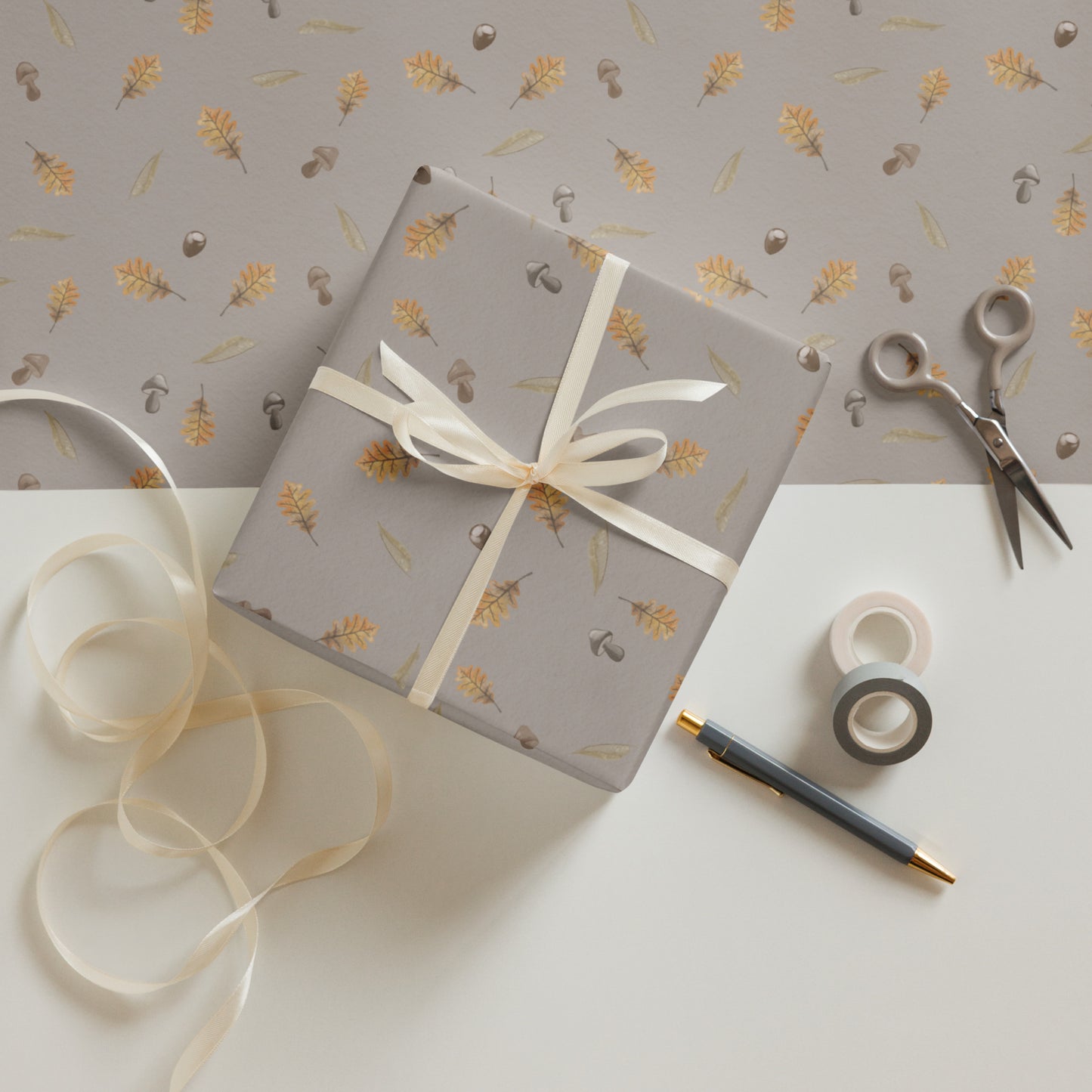Geschenkpapier 3 Bögen "Herbstzauber"