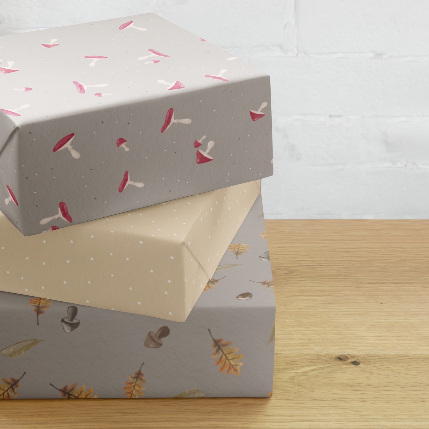 Geschenkpapier 3 Bögen "Herbstzauber"