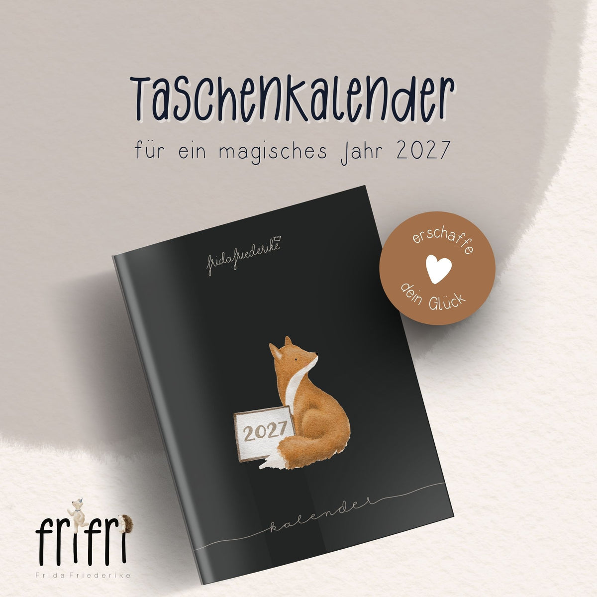 Taschenkalender 2027 „Tiere“ – Wochenplaner & Terminplaner
