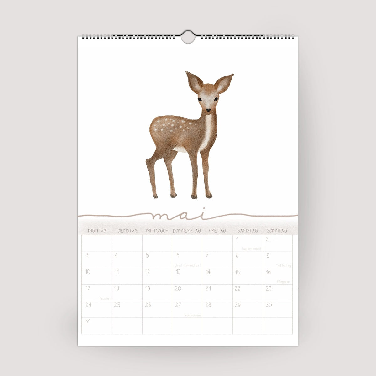 Wandplaner 2027 „Tiere“ – A3/A4