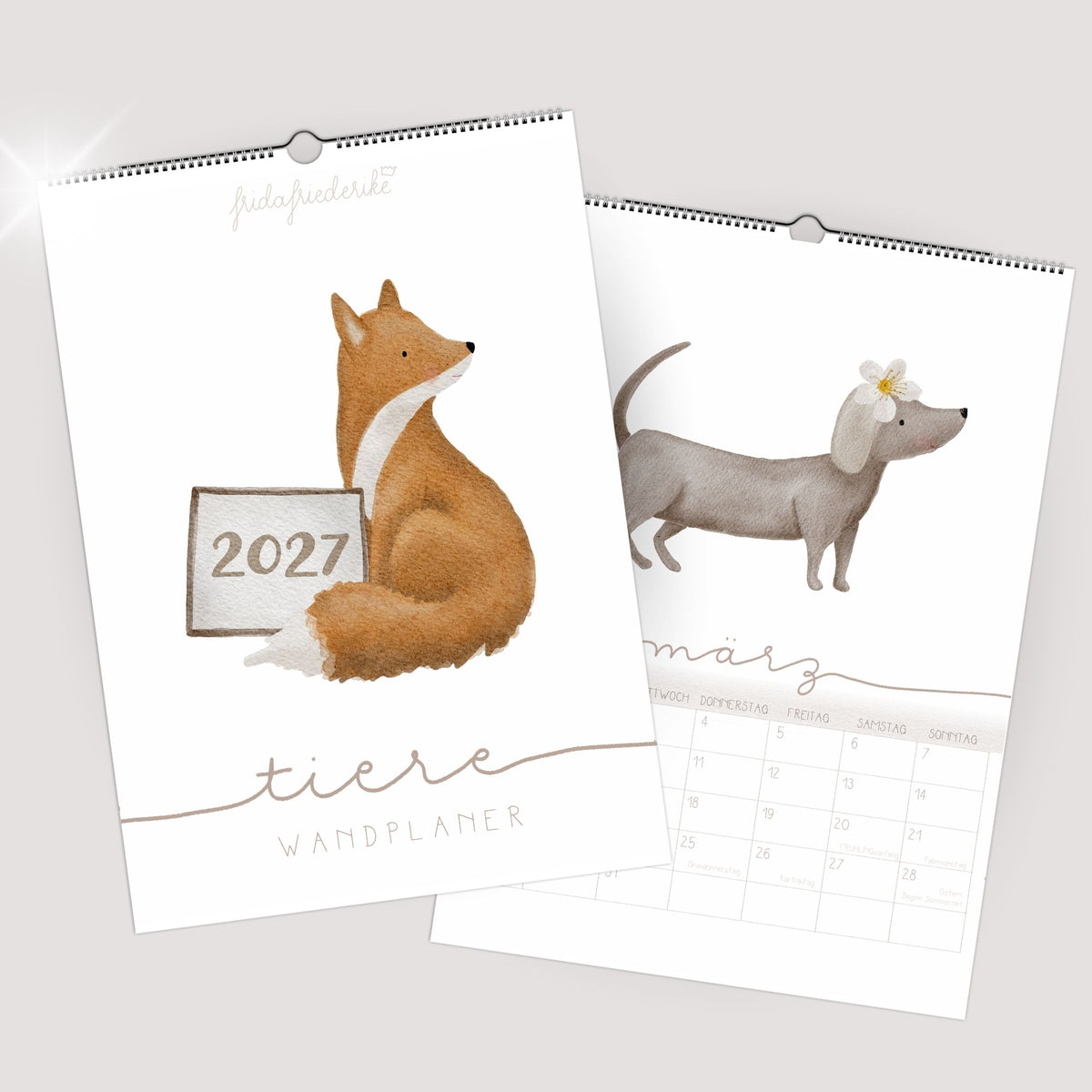 Wandplaner 2027 „Tiere“ – A3/A4