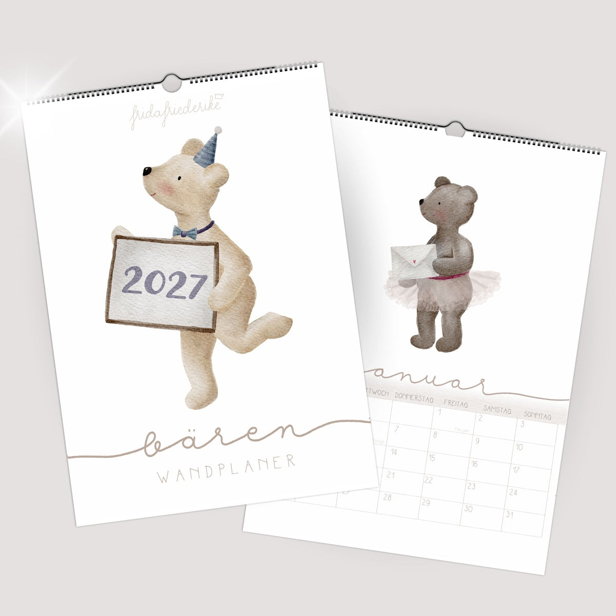 Wandplaner 2027 „Bären“ – A3/A4