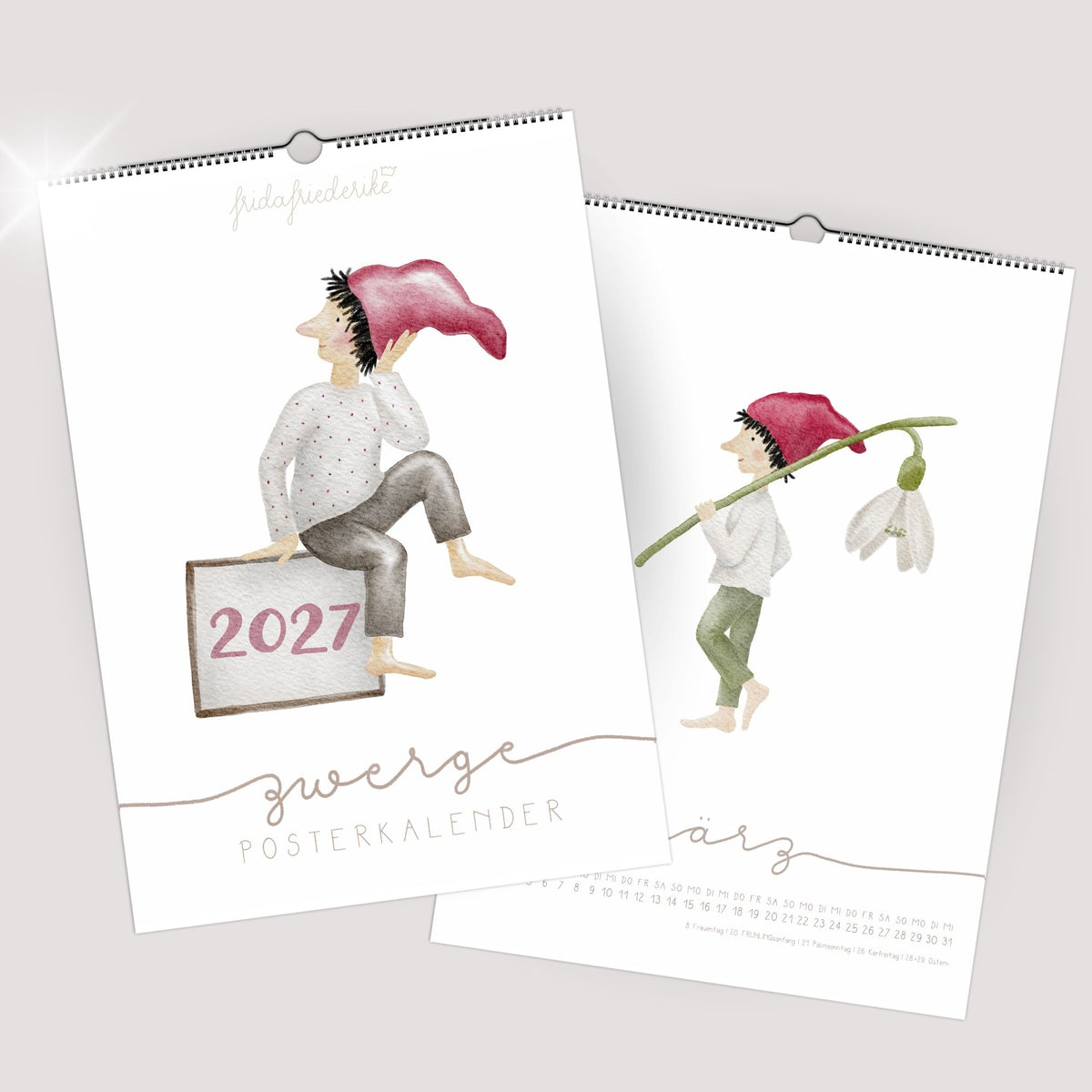 Posterkalender 2027 „Zwerge“ – A3/A4