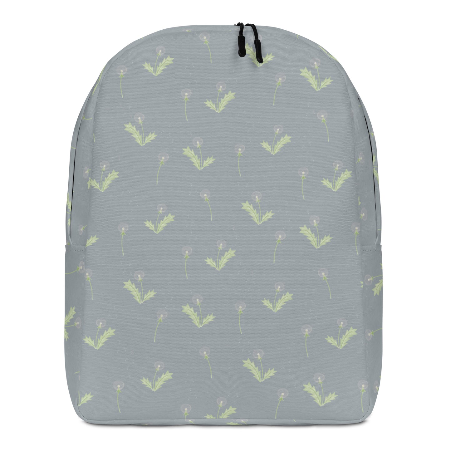 Pusteblumen Rucksack in Blaugrau mit handillustriertem Muster