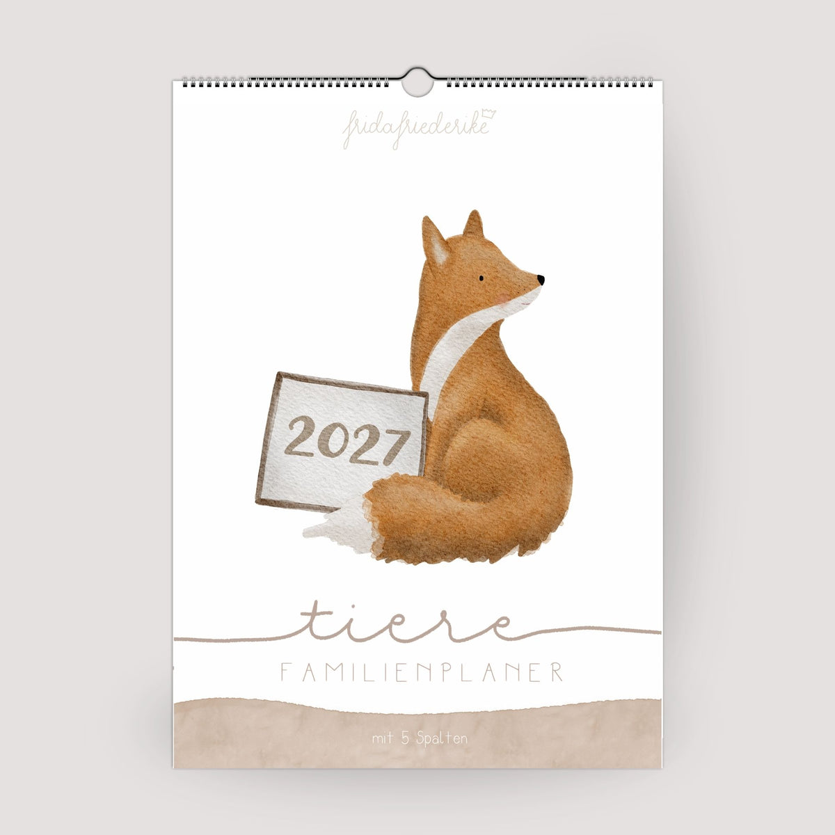 Familienplaner 2027 „Tiere“ – 3 oder 5 Spalten