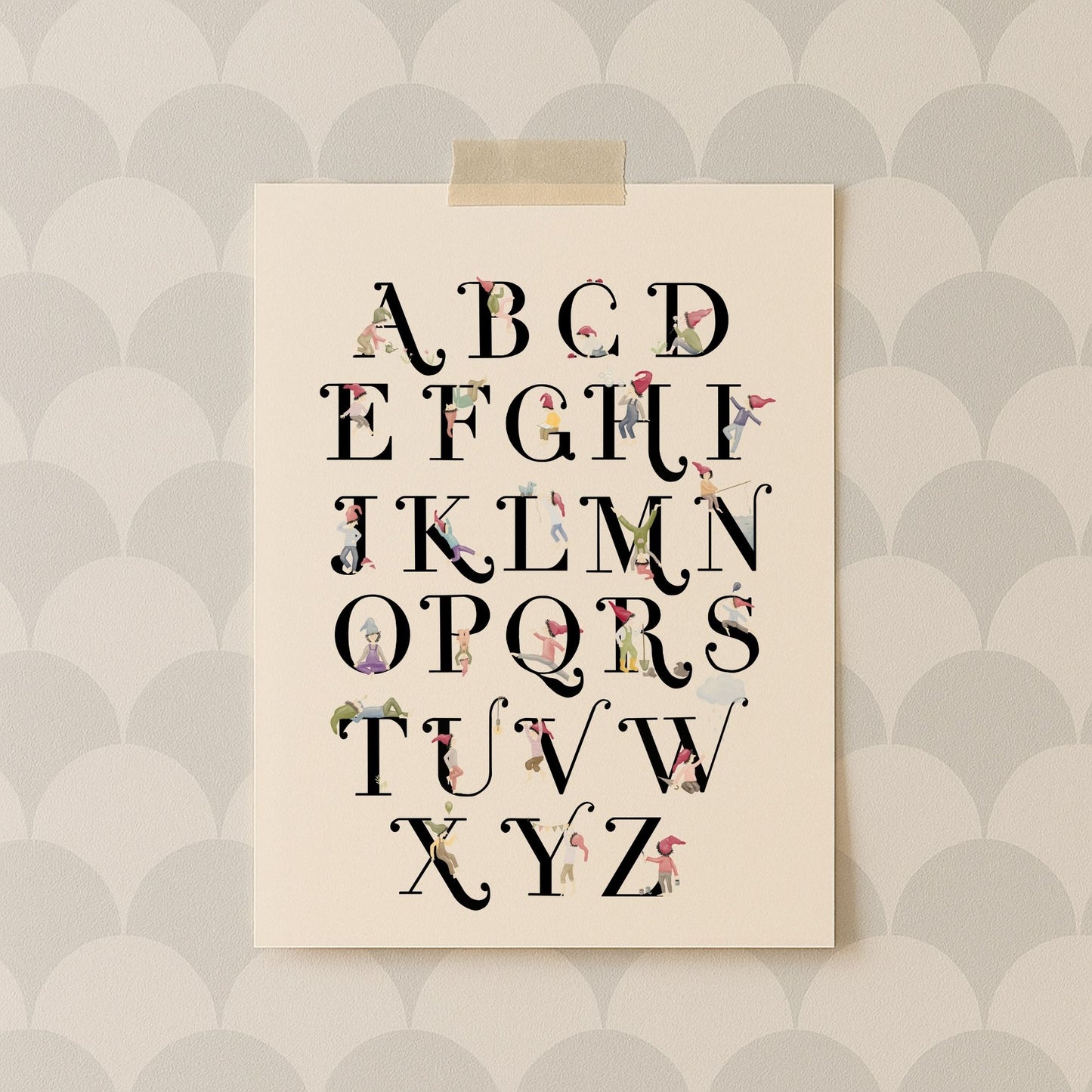 Poster "Zwergen-Alphabet"