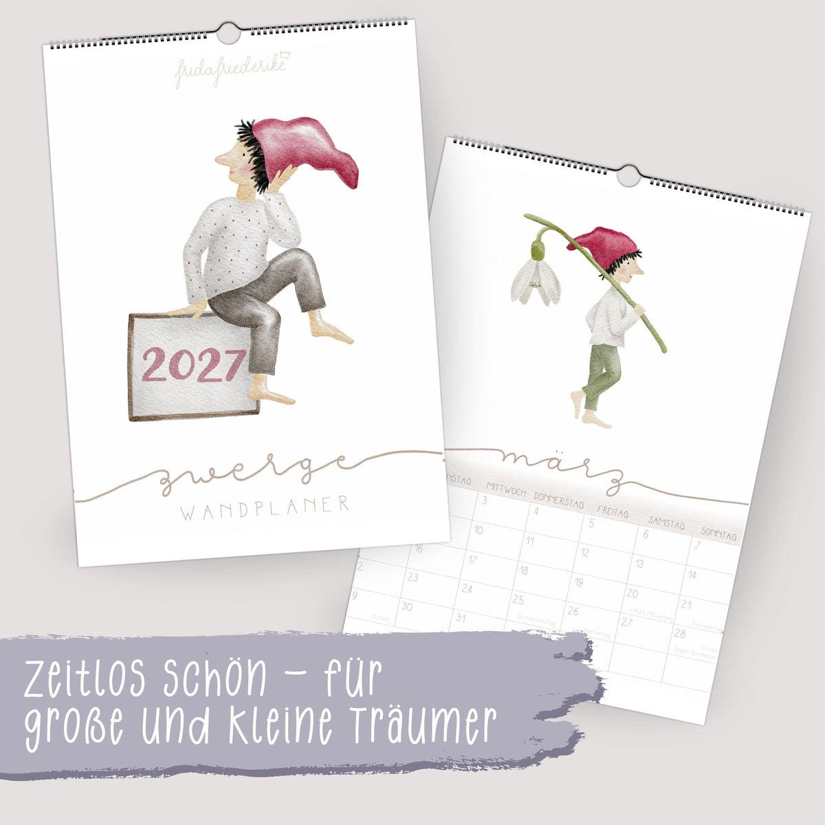 Wandplaner 2027 „Zwerge“ – A3/A4