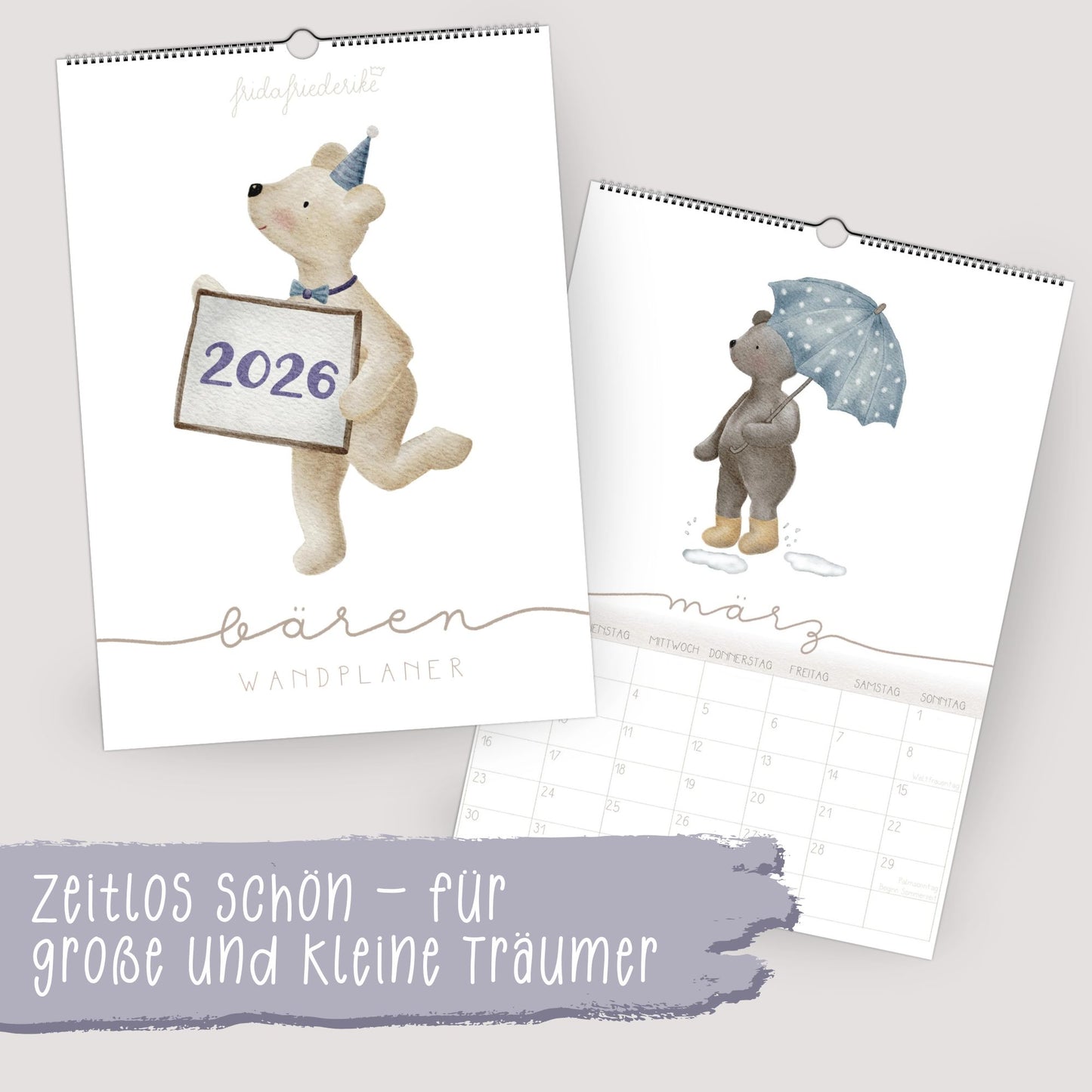 Wandplaner 2026 "Bären"