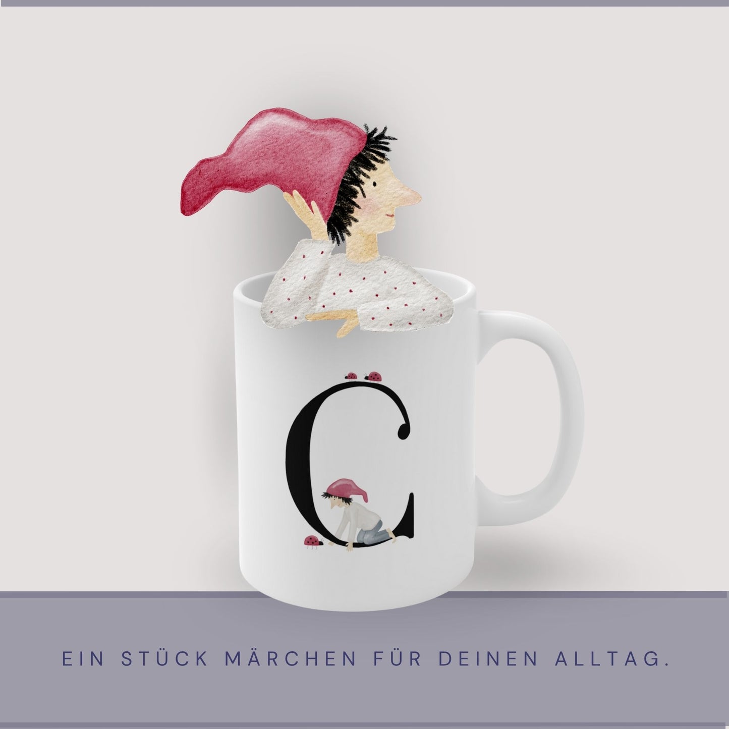 Keramiktasse "Zwerg O"