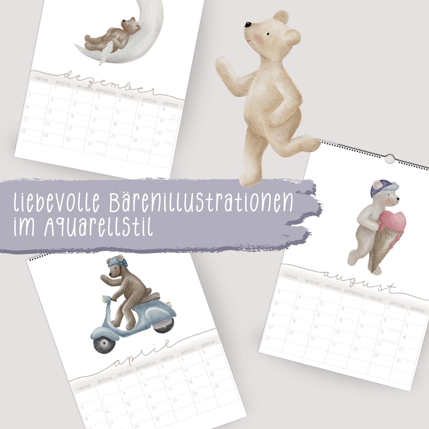 Wandplaner 2026 "Bären"
