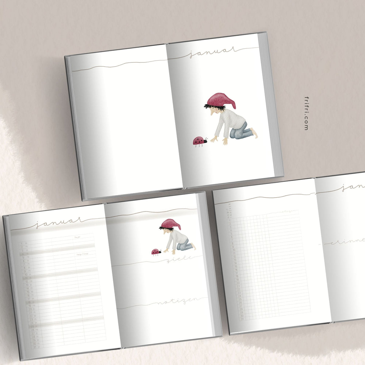 Taschenkalender 2027 „Zwerge“ – Wochenplaner & Terminplaner