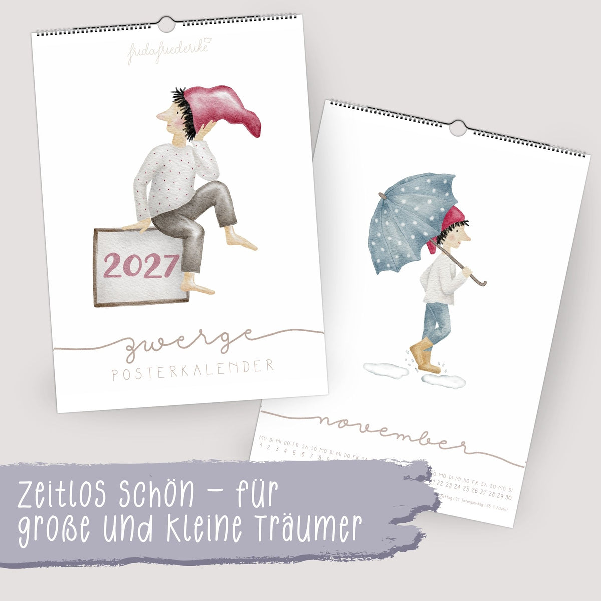 Posterkalender 2027 „Zwerge“ – A3/A4