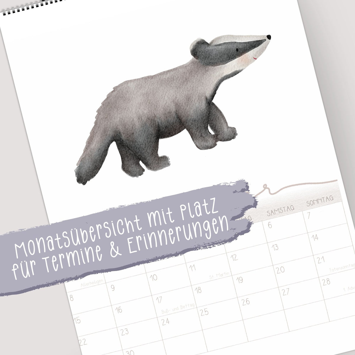 Wandplaner 2027 „Tiere“ – A3/A4