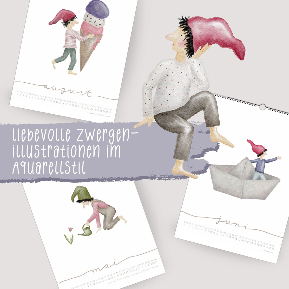 Posterkalender 2027 „Zwerge“ – A3/A4