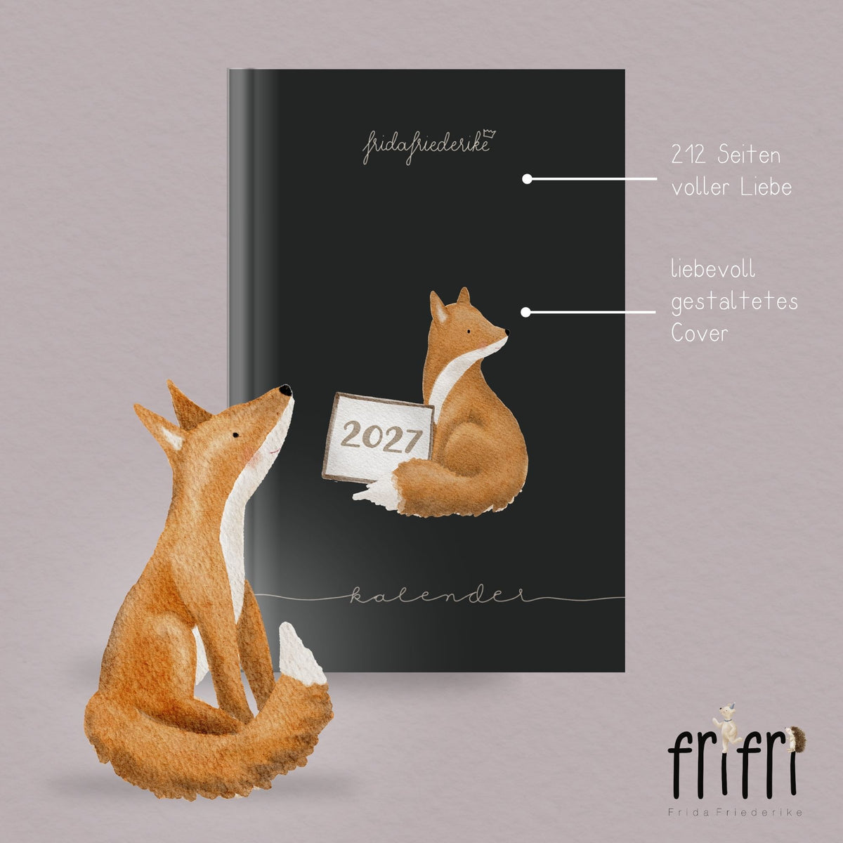 Taschenkalender 2027 „Tiere“ – Wochenplaner & Terminplaner