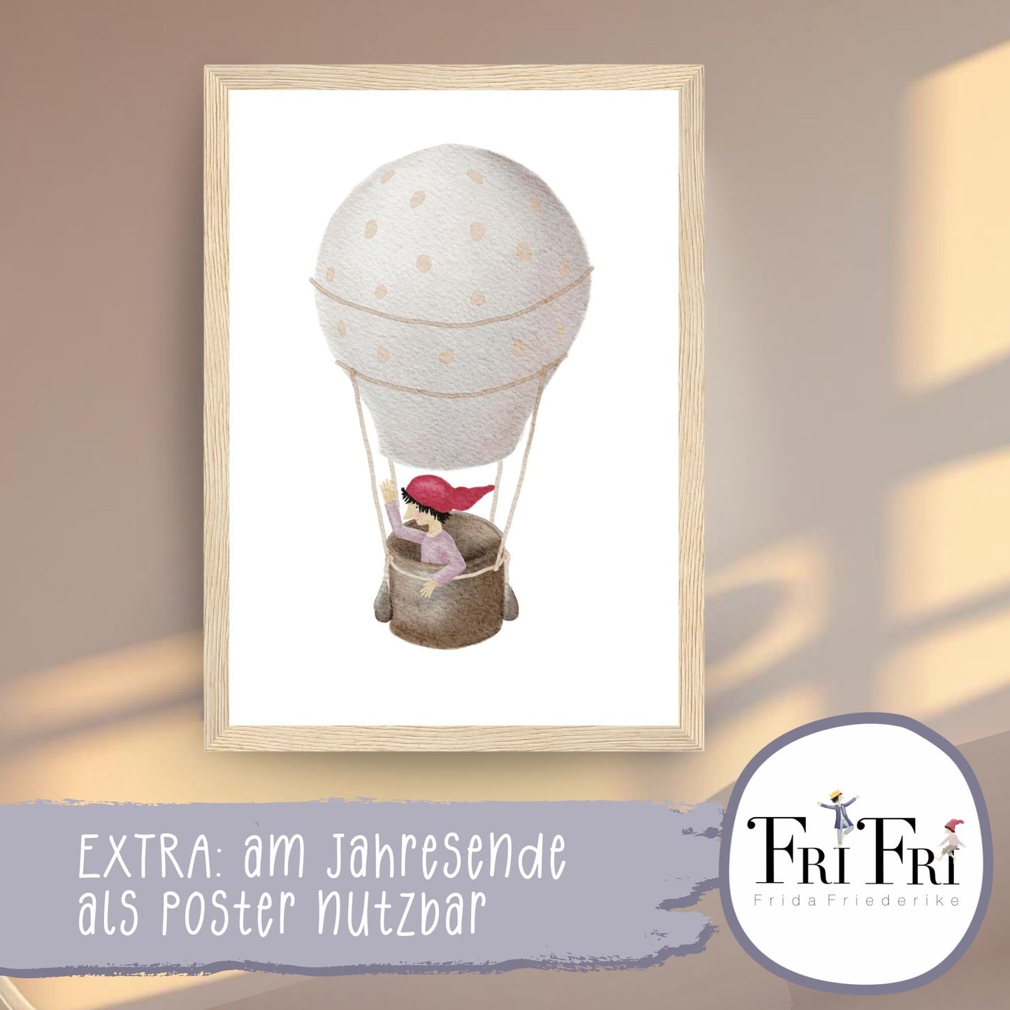 Posterkalender 2026 Zwerge – Handillustrierter Wandkalender A3/A4 | Magischer Kalender & Geschenkidee für Familie, Kinderzimmer und Küche