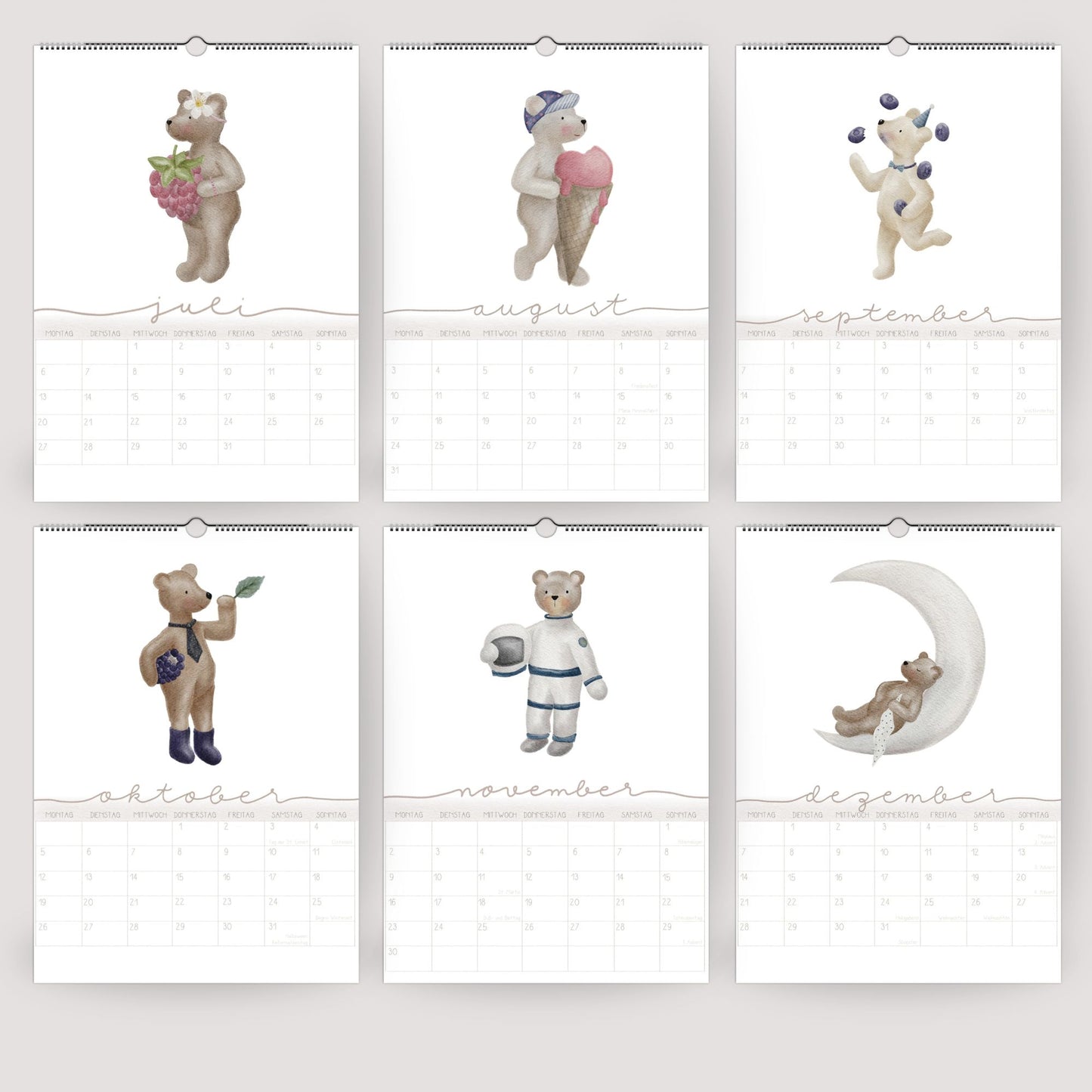 Wandplaner 2026 "Bären"