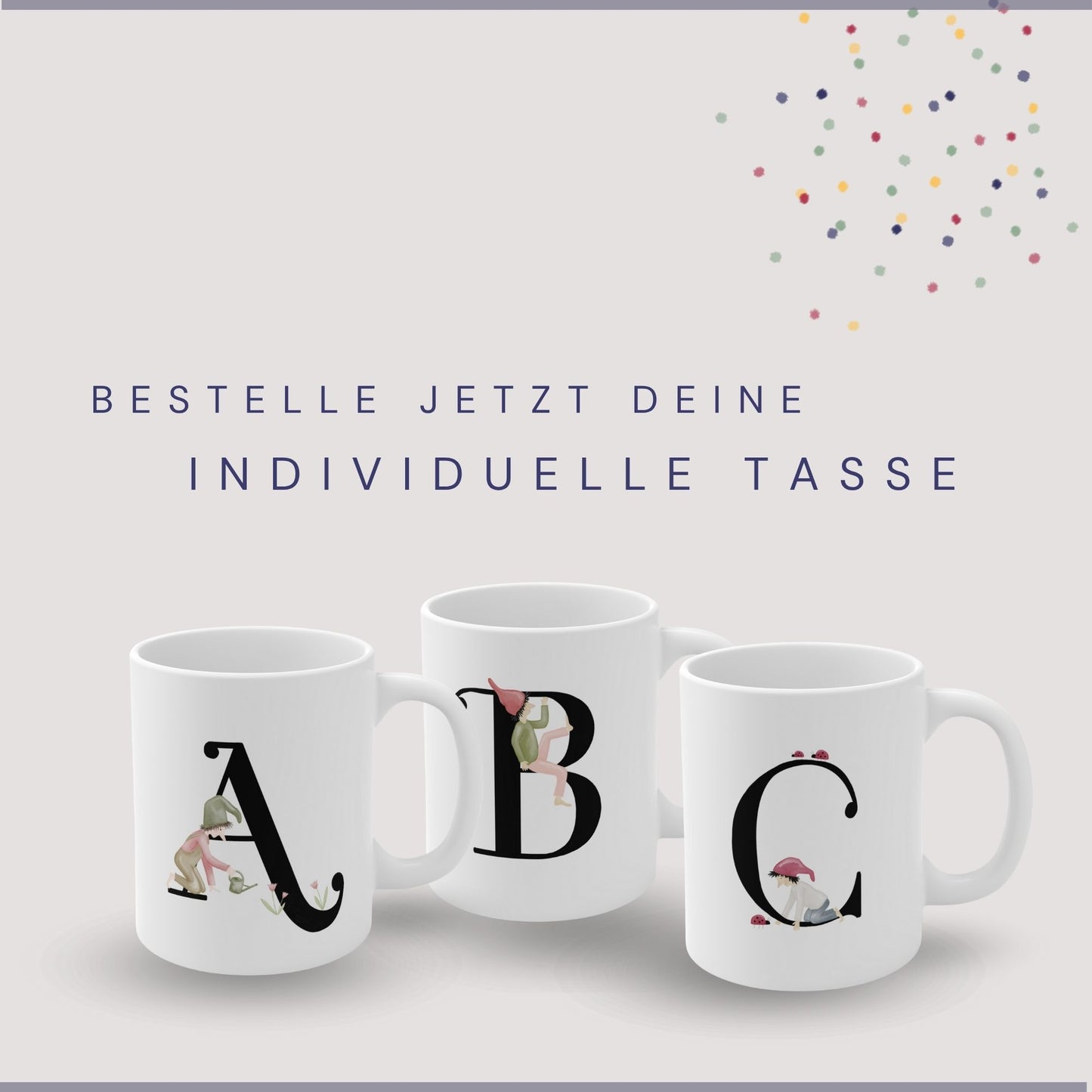 Keramiktasse "Zwerg O"