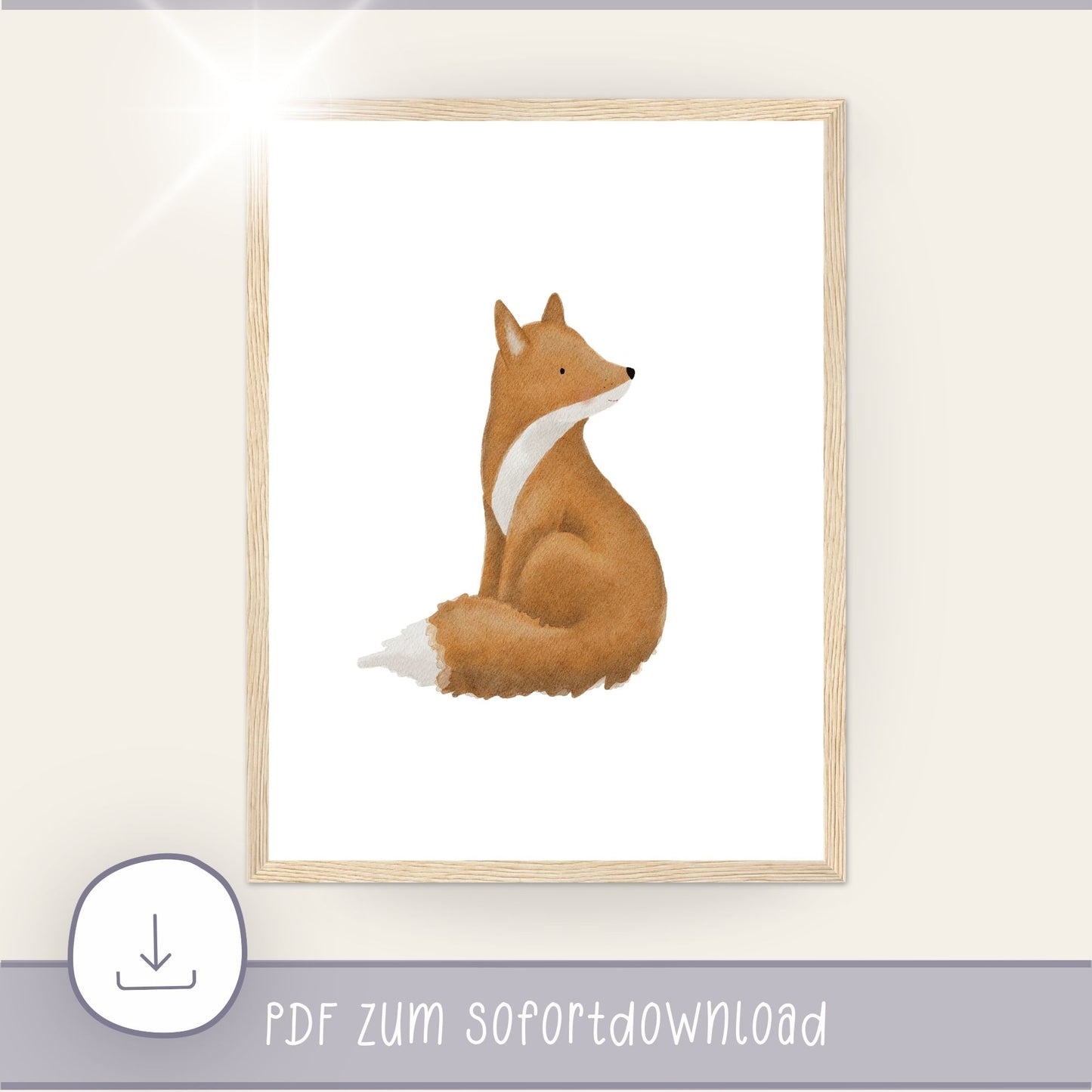 Poster "der kluge Fuchs" - Leise Stärken