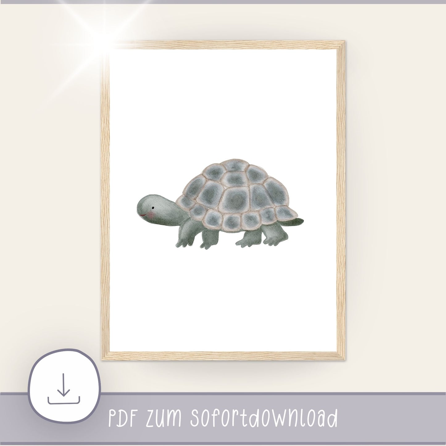Poster "die ruhige Schildkröte" - Leise Stärken