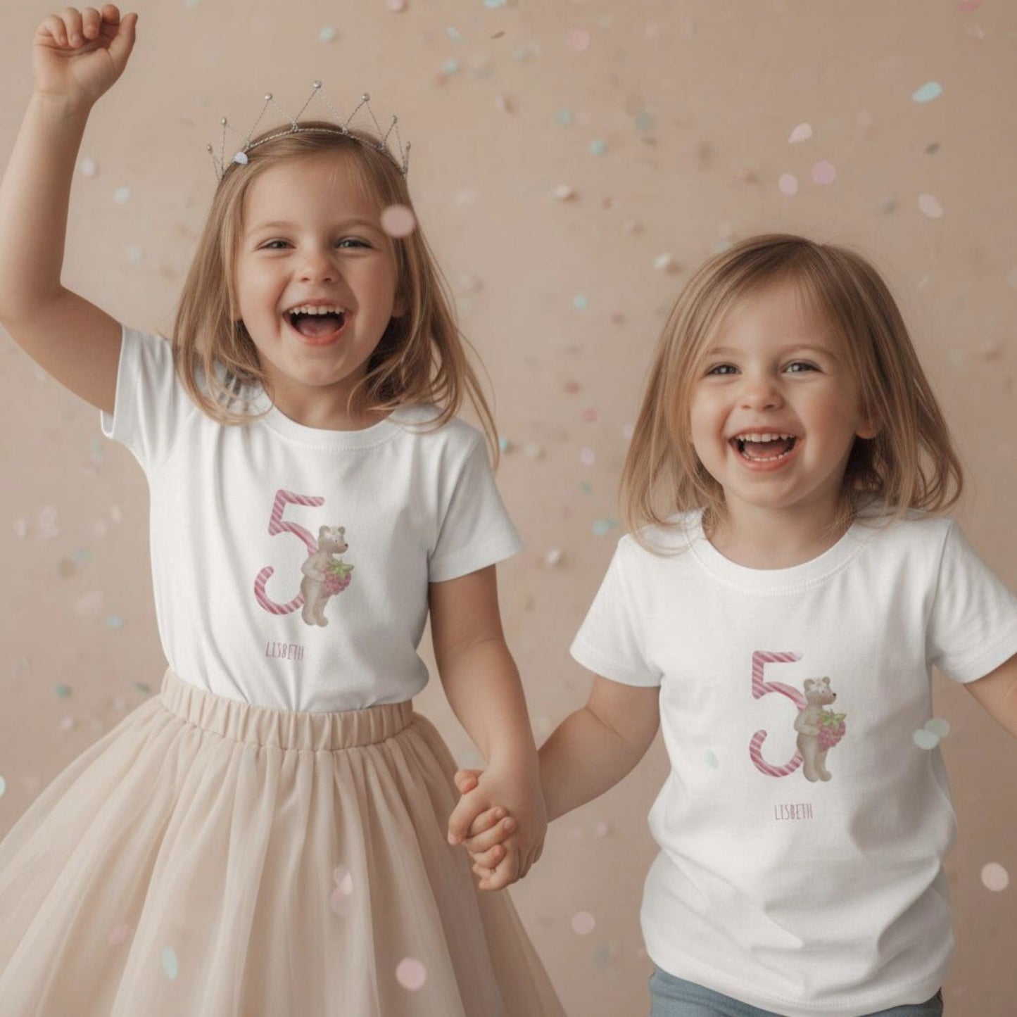 Kinder Geburtstags-T-Shirt "Geburtstags-Bär 5"