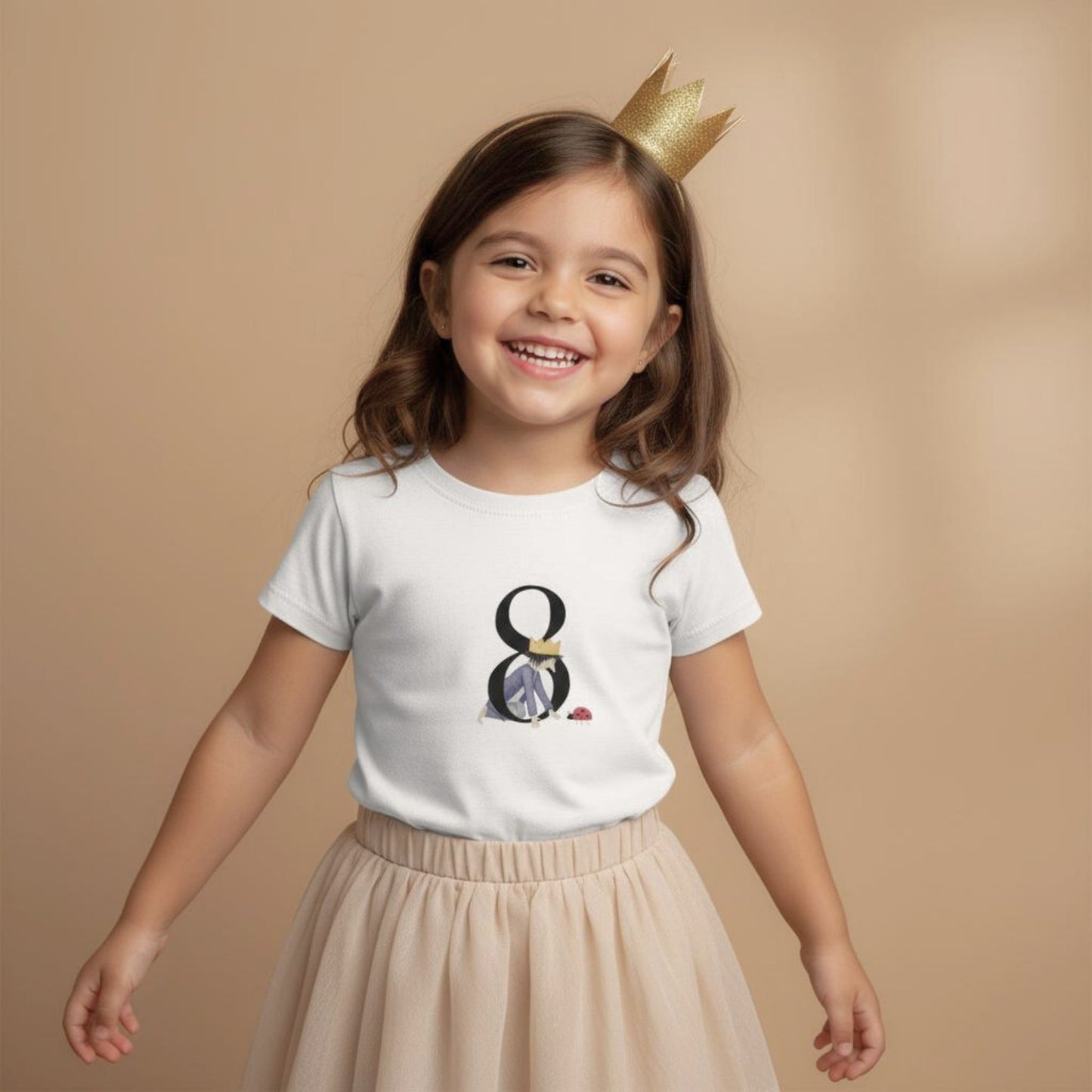 Kinder Geburtstags-T-Shirt "Geburtstags-König 8" | personalisierbar