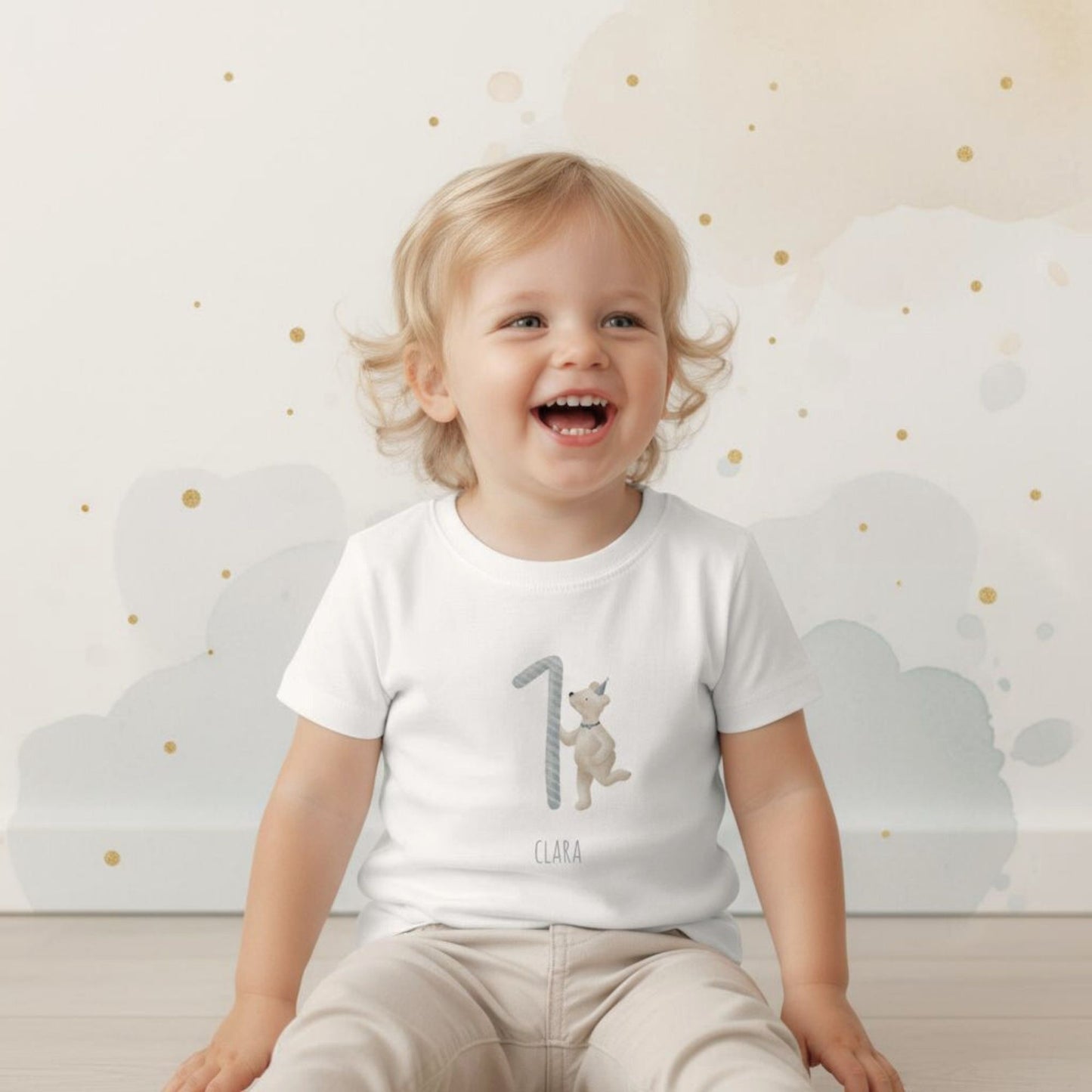 Kinder Geburtstags-T-Shirt "Geburtstags-Bär 1"