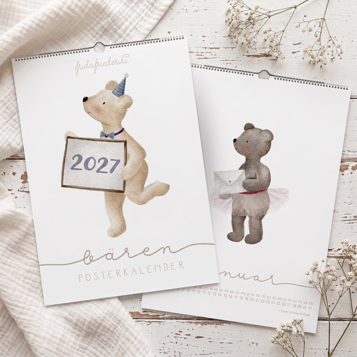 Posterkalender 2027 „Bären“ – A3/A4