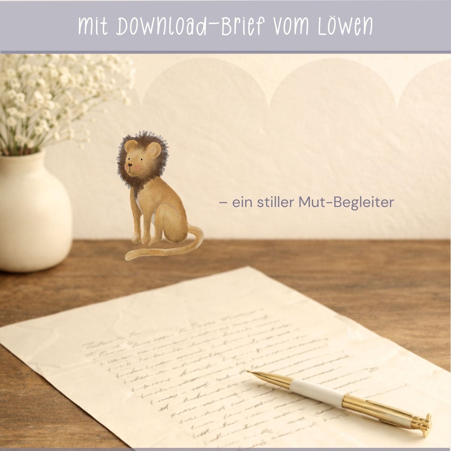 Hoodie für Kinder "mutiger Löwe" | personalisierbar