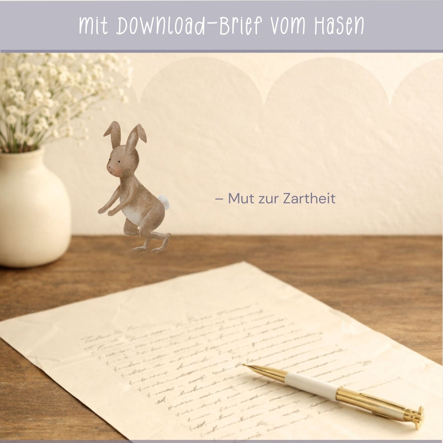 Hoodie für Kinder "sanfter Hase" | personalisierbar