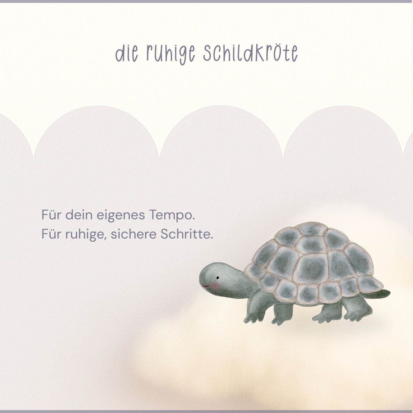 Poster "die ruhige Schildkröte" - Leise Stärken