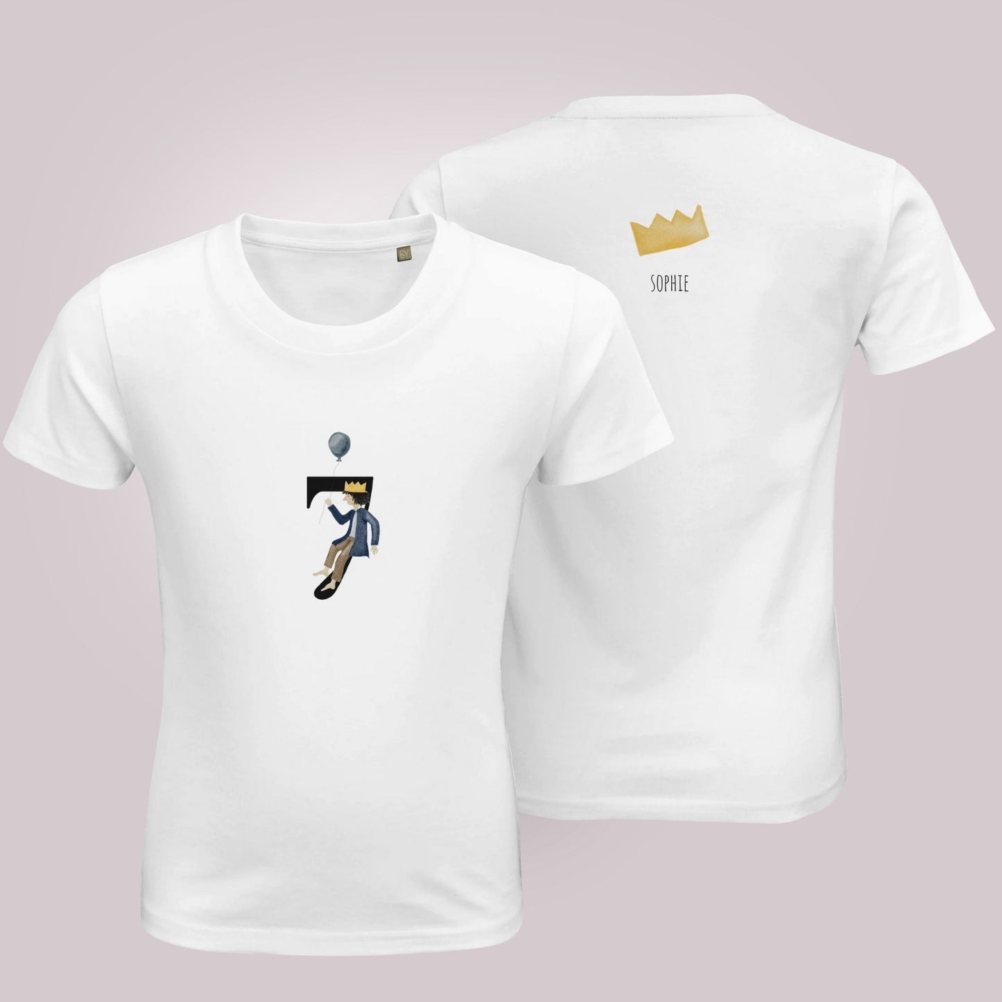Kinder Geburtstags-T-Shirt "Geburtstags-König 7" | personalisierbar