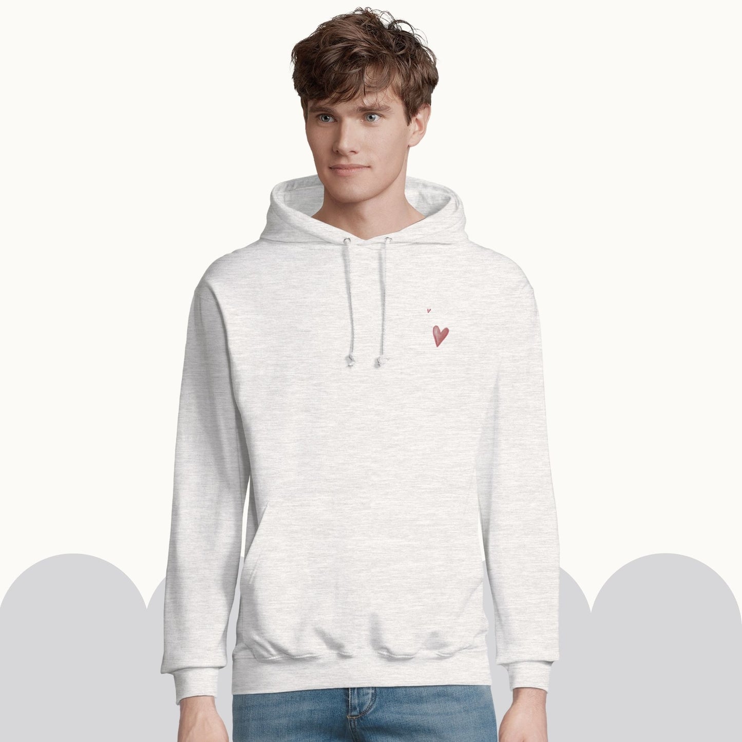 Hoodie "liebe love amore" mit Wichtelelfen