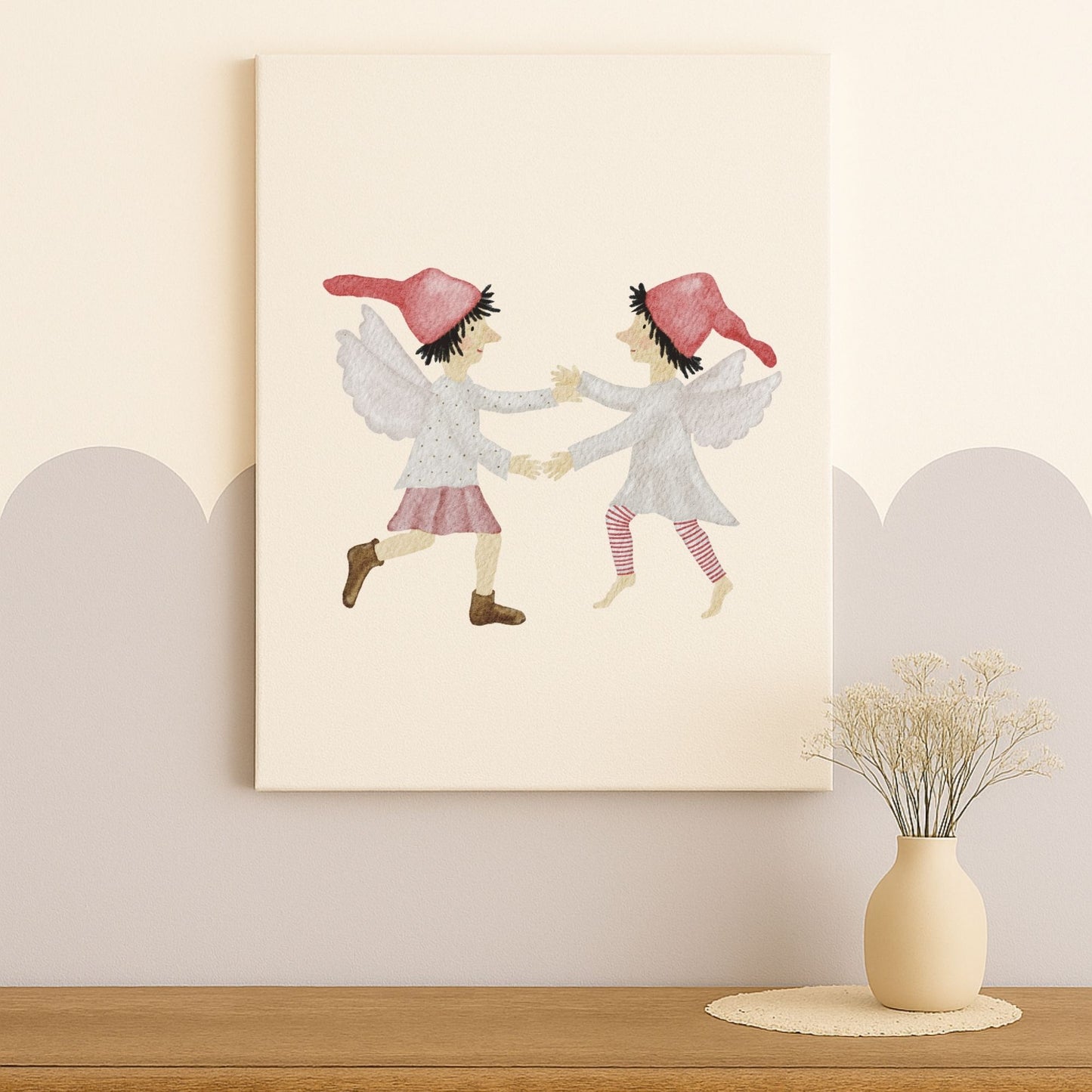 Leinwand "tanzende Wichtelelfen"