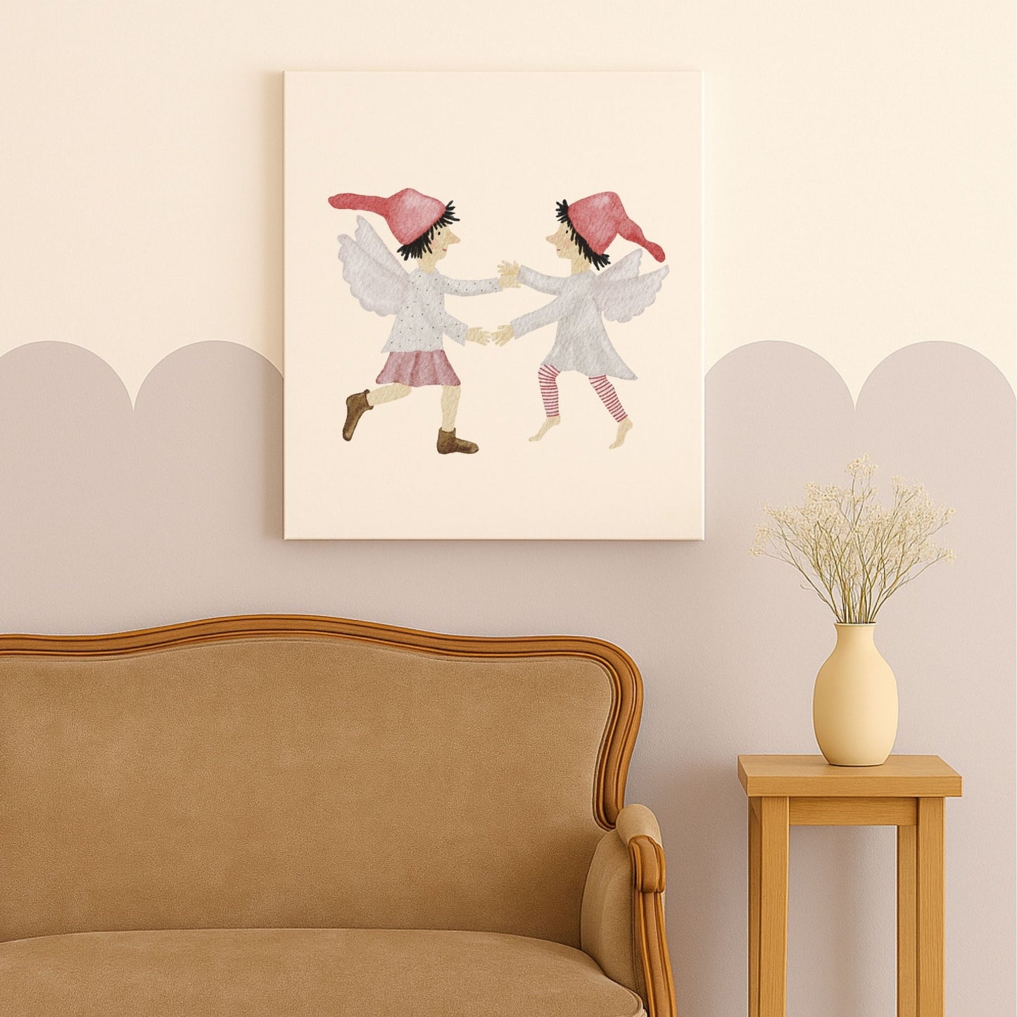 Leinwand "tanzende Wichtelelfen"