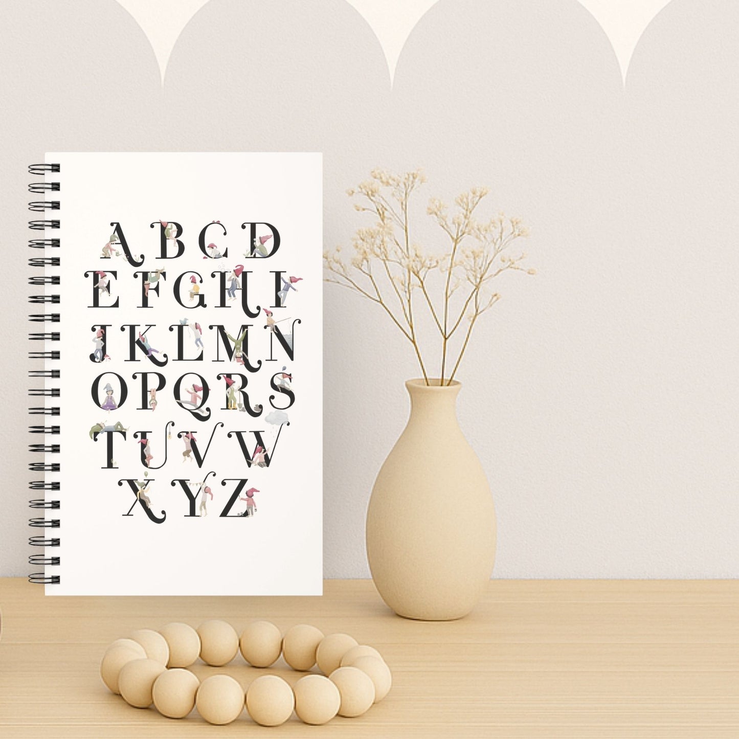 Spiralnotizbuch "Zwergenalphabet"