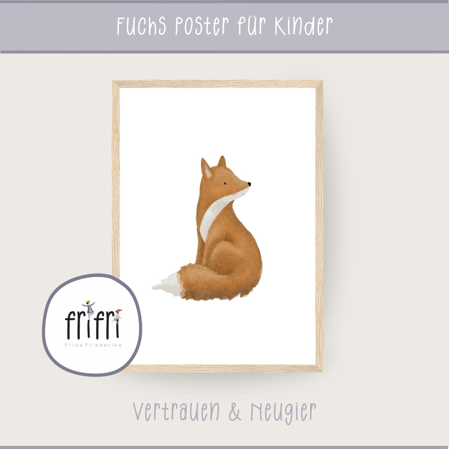 Poster "der kluge Fuchs" - Leise Stärken