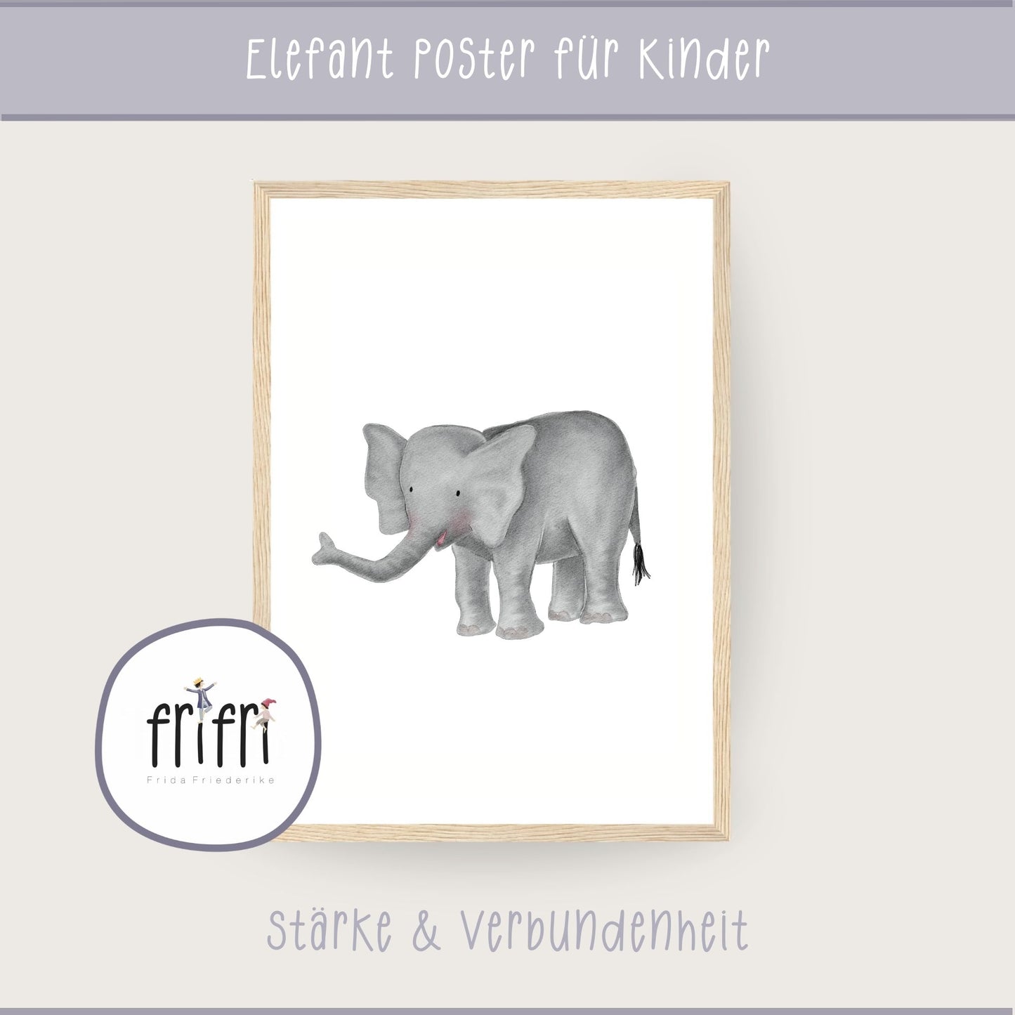 Poster "der treue Elefant" - Leise Stärken