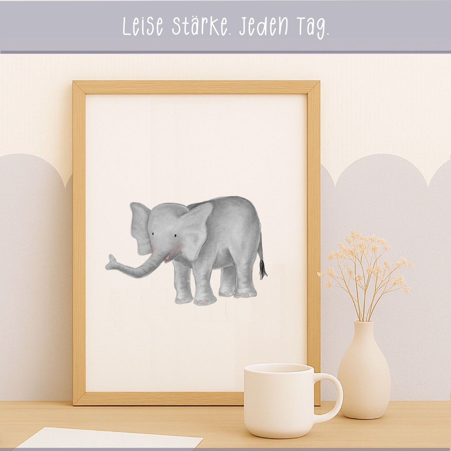Poster "der treue Elefant" - Leise Stärken