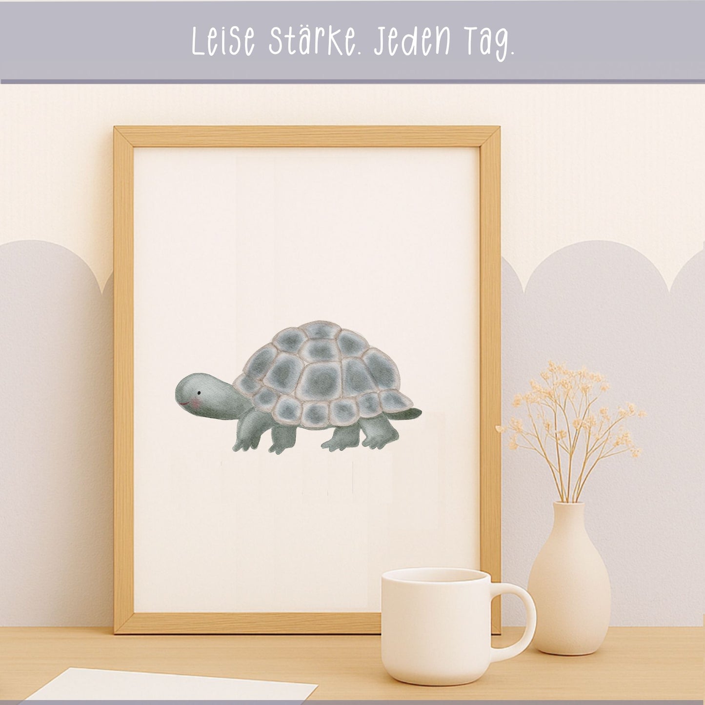 Poster "die ruhige Schildkröte" - Leise Stärken